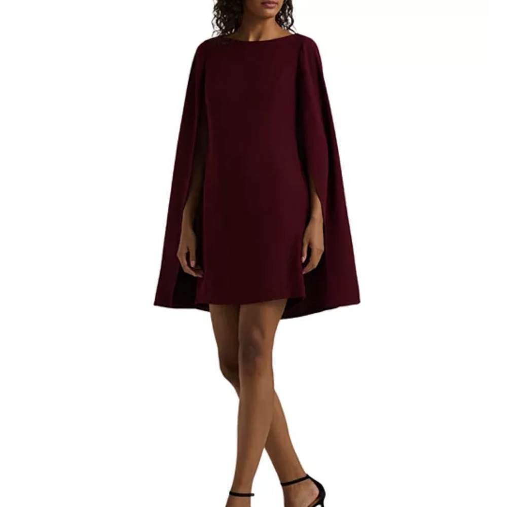 Ralph Lauren Red Cape Dress